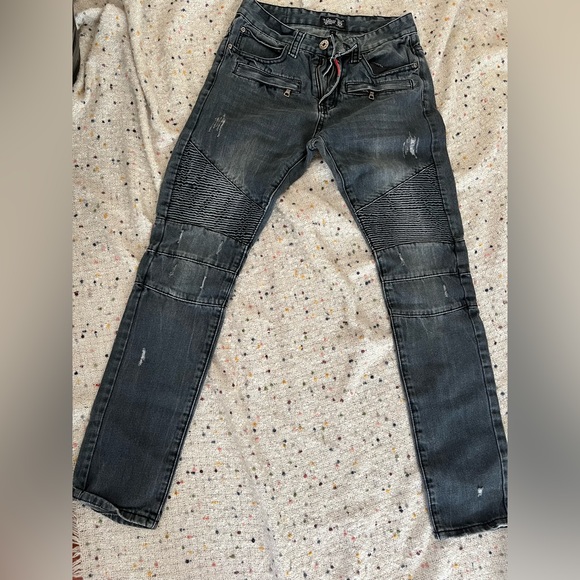 Square Zero mens moto jeans size 30 - Picture 2 of 10